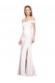 Compra Blanco Sirena Hombros Descubiertos Crepé Elástico Largo Formales Vestidos de dama de honor / Vestidos de fiesta