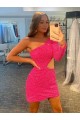 Compra Color mostrado Cubierta Un Hombre Corto Lentejuelas Terciopelo Corto Vestidos de fiesta