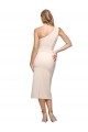 Compra Cubierta Un Hombre Midi Crepé Elástico Corto Formales Vestidos de dama de honor / Vestidos de fiesta / Vestidos de cóctel