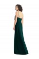 Compra Evergreen línea A Cuello en V Gasa Largo Vestidos de dama de honor