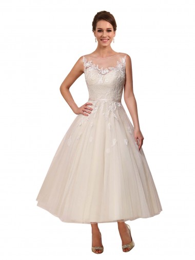 Marfil Ilusión Tul Encaje Vestidos de novia Venta