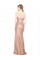 Compra Oro rosa línea A Cuello de Corazón Lentejuela Largo Formales Vestidos de dama de honor / Vestidos de fiesta