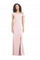 Compra Rosa Trompeta Hombros Descubiertos Crepé Elástico Largo Formales Vestidos de dama de honor / Vestidos de fiesta