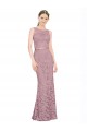 Compra Sirena Ilusión Encaje Largo Vestidos de dama de honor / Vestidos de fiesta