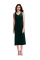 Compra Verde oscuro Cubierta Midi Terciopelo Elástico Corto Vestidos de dama de honor / Vestidos de fiesta / Vestidos de cóctel