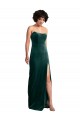 Compra Verde oscuro Cubierta Sin tirantes Terciopelo Elástico Largo Formales Vestidos de dama de honor / Vestidos de fiesta