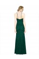 Compra Verde oscuro Sirena Halter Cuello Alto Encaje Largo Vestidos de dama de honor / Vestidos de fiesta