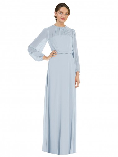 línea A Sin tirantes Gasa Largo Formales Vestidos de dama de honor / Vestidos de noche Venta
