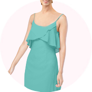 Cucharón Neck Vestidos de dama de honor Venta