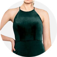 Cuello joya Vestidos de dama de honor Venta
