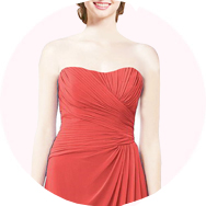 Sin tirantes Vestidos de dama de honor Venta