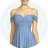 Manga casquillo Vestidos de dama de honor Venta