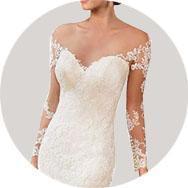 Manga Larga Vestidos de novia